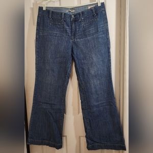 Gap High Rise Wide Leg Jeans Size 16/33 R